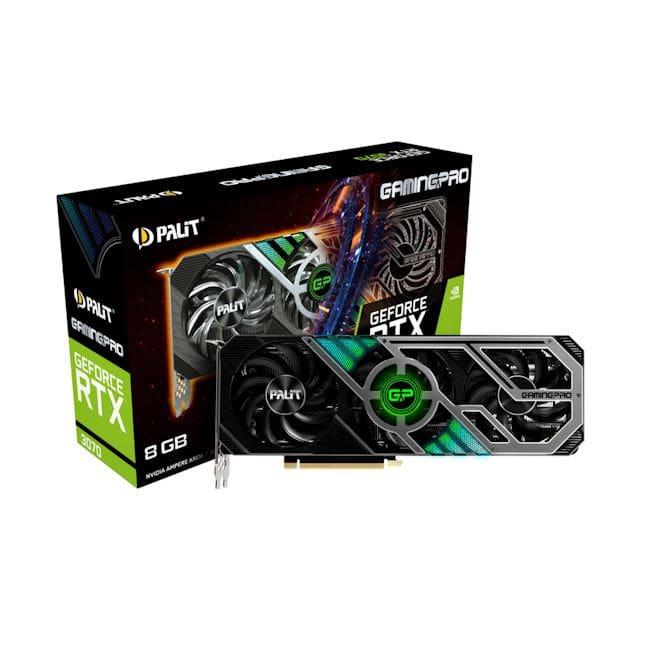 کارت گرافیک پالیت (در حد نو) مدل Palit GeForce RTX 3070 Gaming Pro OC 8GB Graphics card